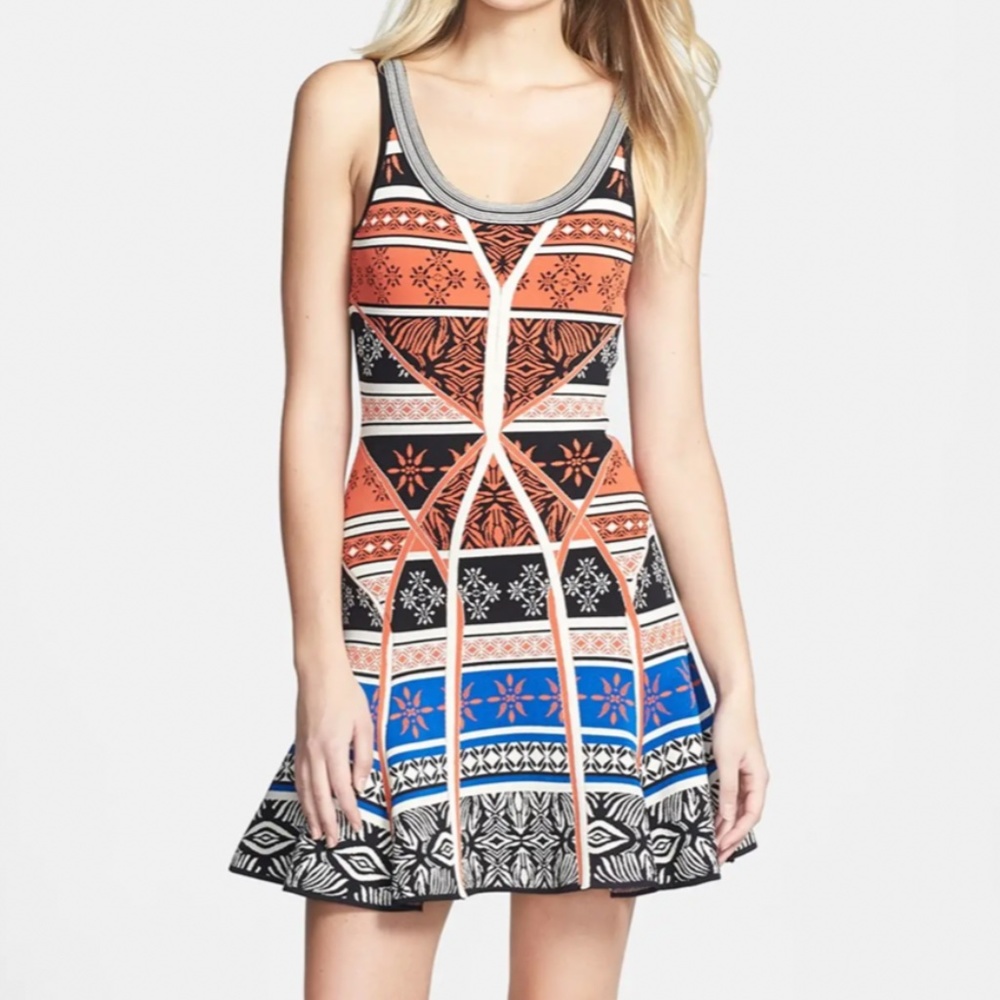 DVF Knit Print Tank Dress Size P